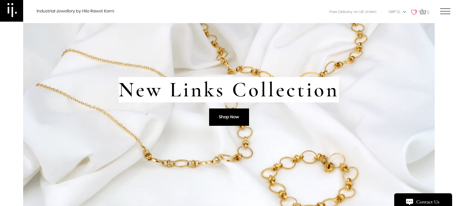 Industrial Jewelry - Designed websites