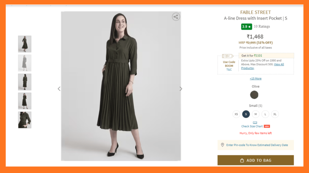 Develop the web pages for the ecommerce platform Online clothing store